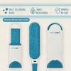 Allistar Sky Blue Lint Brush Kit — Travel Brush Included
