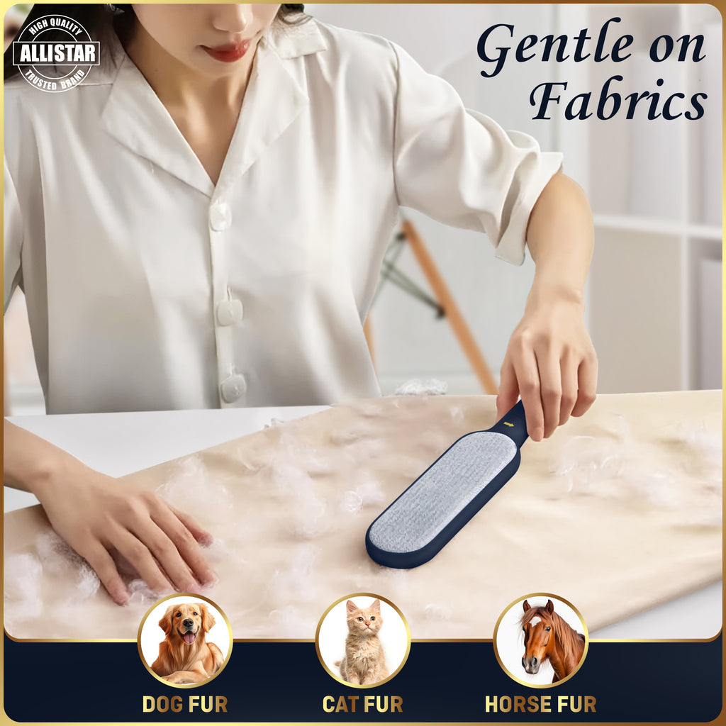 Allistar lint brush is safe and gentle on delicate clothing and fabrics