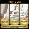 Instructions on how to use  the lint brush with step-by-step guide an
