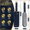 Lint Brush, Lint Remover, and Pet Hair Remover for Laundry, Clothes, Couches, Car Seats, Furniture and Fabric. (MIDNIGHT BLUE)