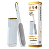 Lint Remover Brush with self cleaning base in white