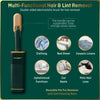 Multi-functional hair and lint removal brush which can be used for clothing, carpets, bedding, car seats, upholstered fabric.