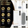 Eco-Friendly Lint and pet hair remover for laundry features ergonomic and lightweight design and dimensions displayed.