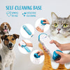 The lint brush comes with a self cleaning base eliminating manual removal of pet fur and lint