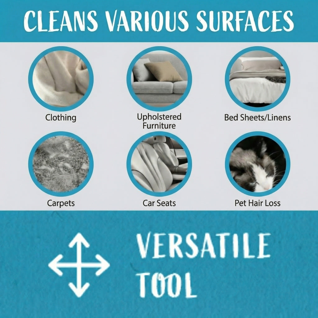 Allistar Sky Blue Lint Brush Kit — Travel Brush Included